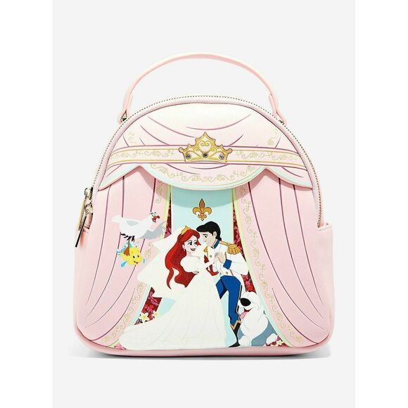 Danielle Nicole The Little Mermaid Ariel & Eric Wedding Scene Mini Backpack NEW - Picture 1 of 4